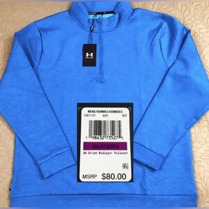 NEW..MEN 2XL UNDER ARMOUR DRIVE MIDLAYER GOLF HALF ZIP PULLOVER